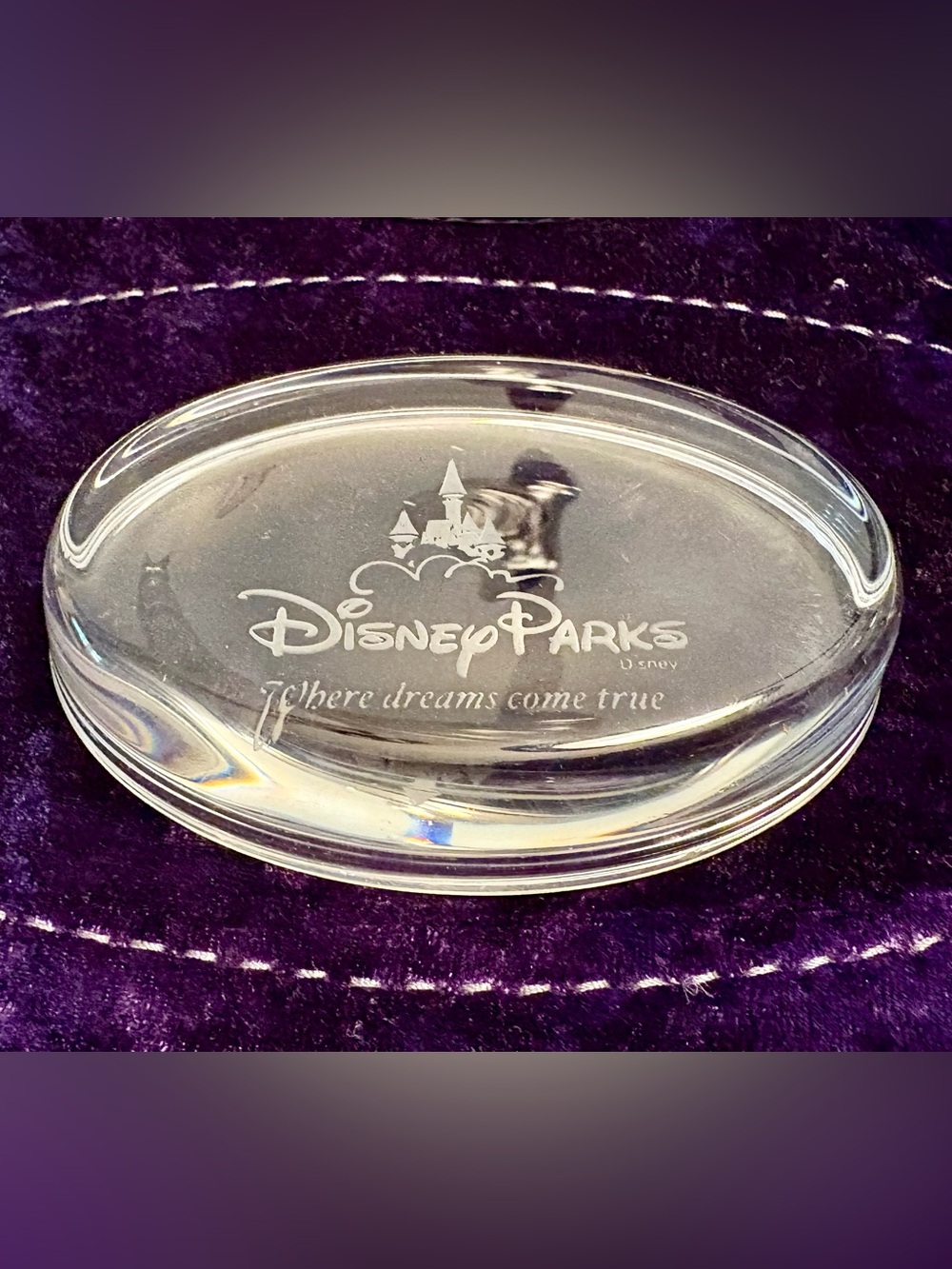 Disney world disney park crystal desk weight